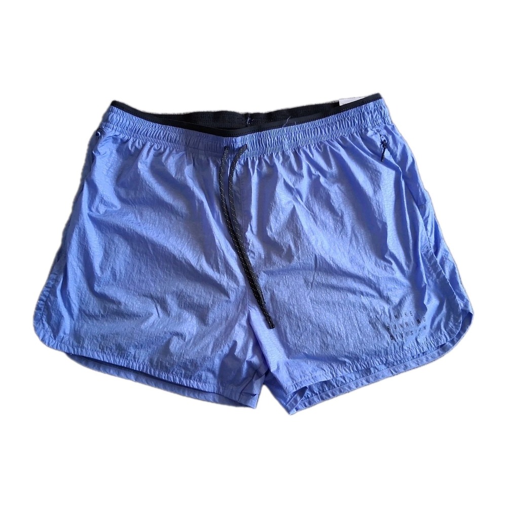 New Nike Run Division Repel 7" 2 In 1 Running Shorts Men's Large Polar Blue